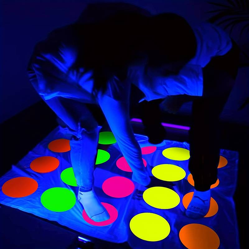 Glow Party Decorations Diy Dance Floor Moves Games Twister - Temu